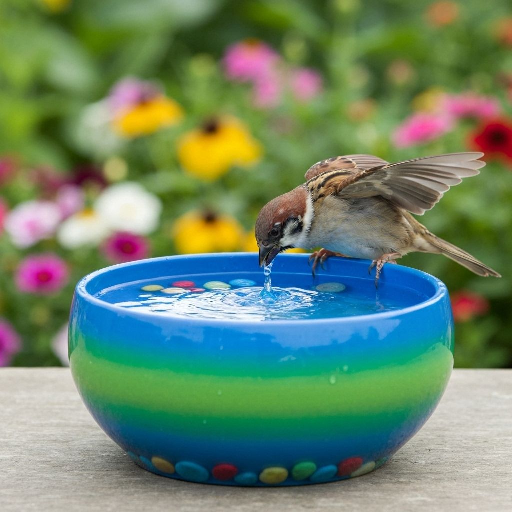Water bowl for birds